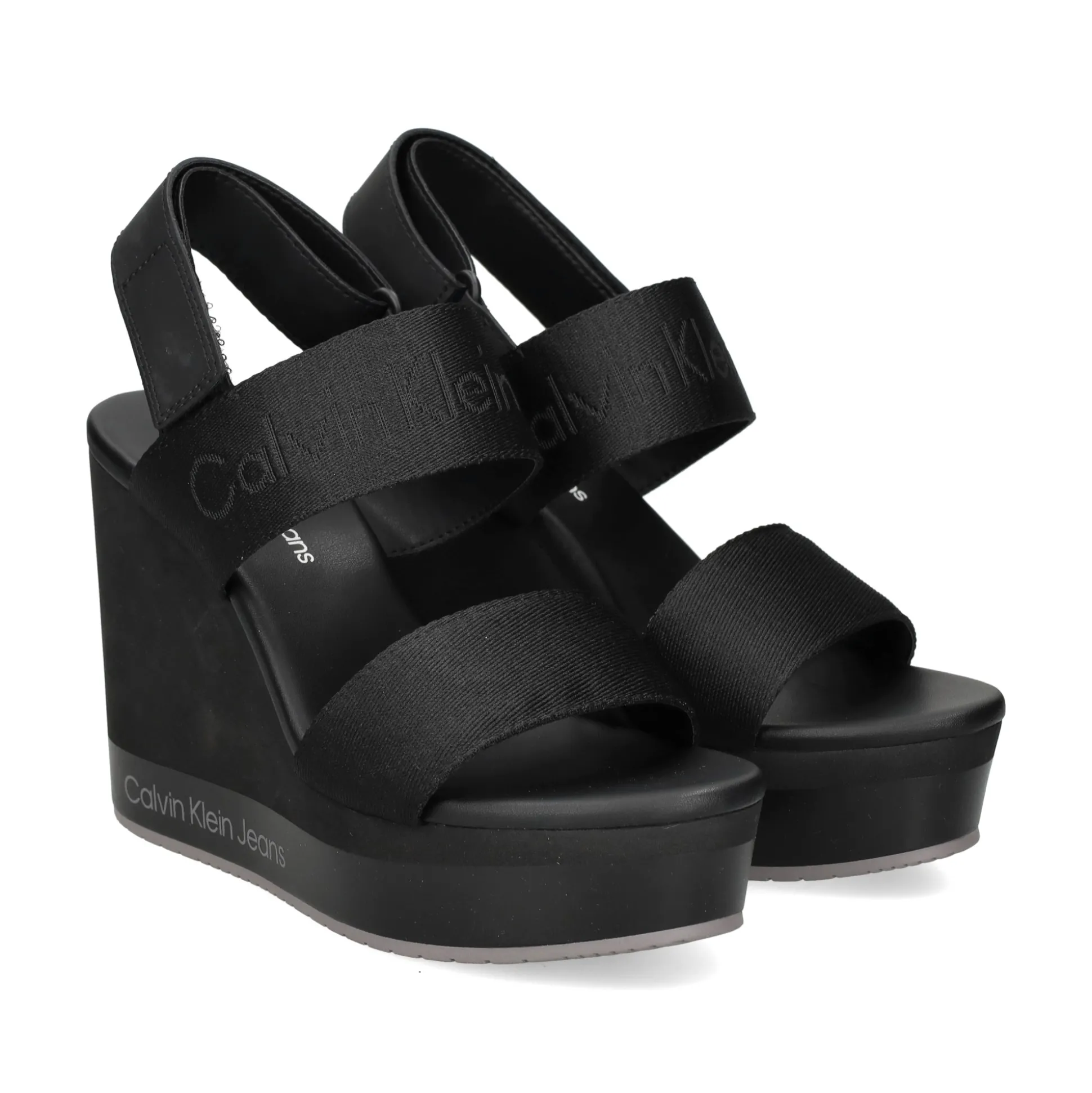 CALVIN KLEIN Sandalias cuña de Mujer YW0YW01360 0GO BLACK