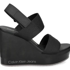 CALVIN KLEIN Sandalias cuña de Mujer YW0YW01360 0GO BLACK