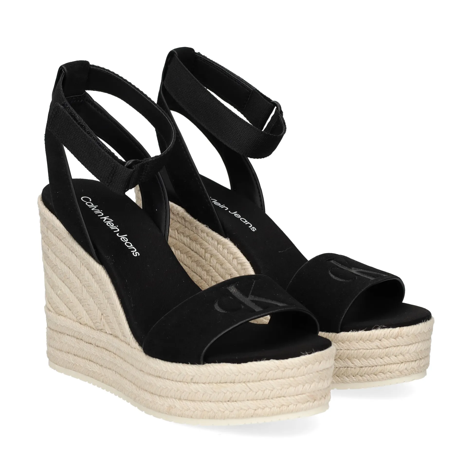 CALVIN KLEIN Sandalias cuña de Mujer YW0YW01026 BEH BLACK