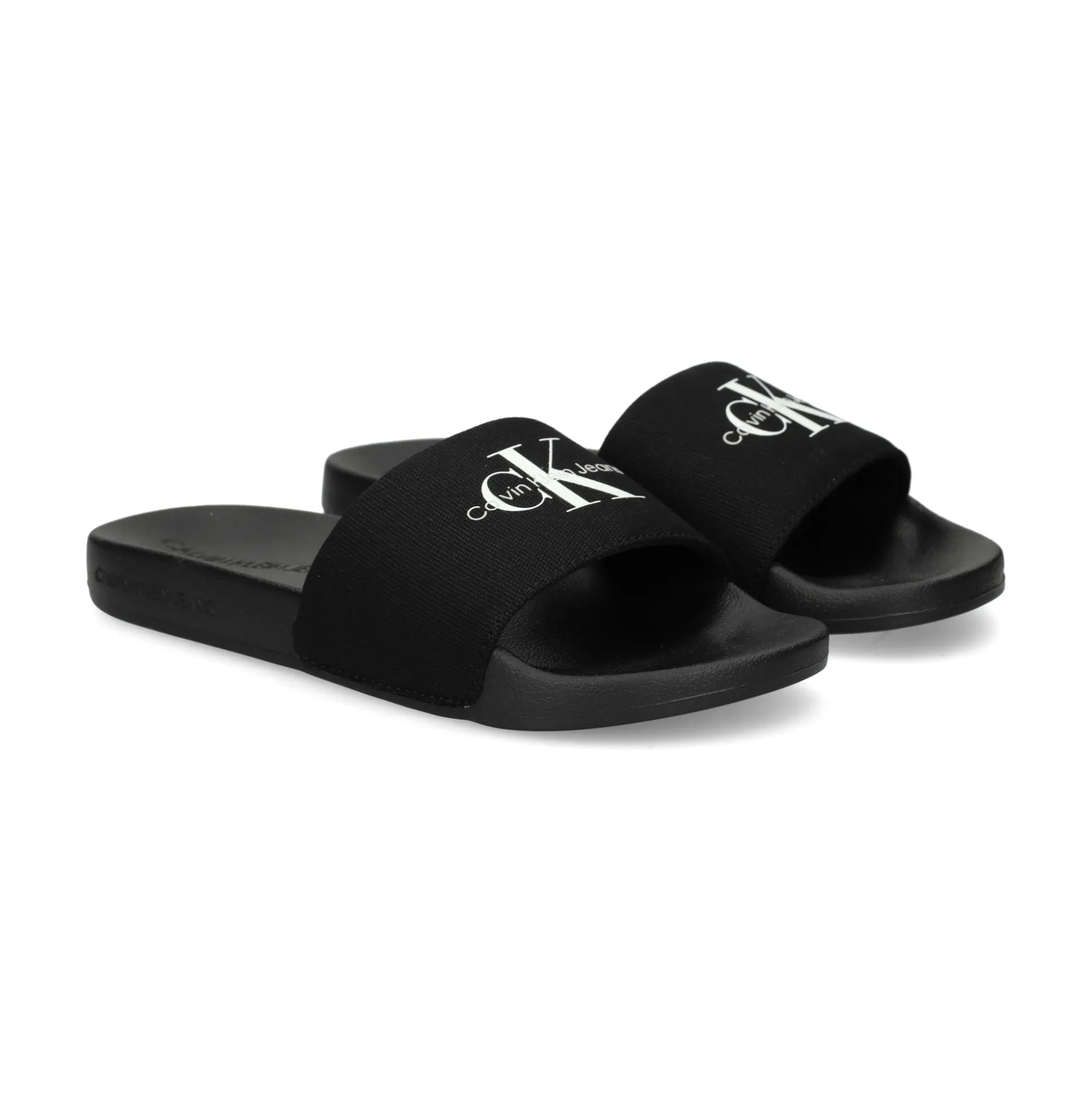 CALVIN KLEIN Sandalias planas de Mujer YW0YW01835 0GM BLACK/BRIGH