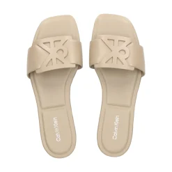 CALVIN KLEIN Sandalias planas de Mujer HW0HW03128 PBO Gris topo