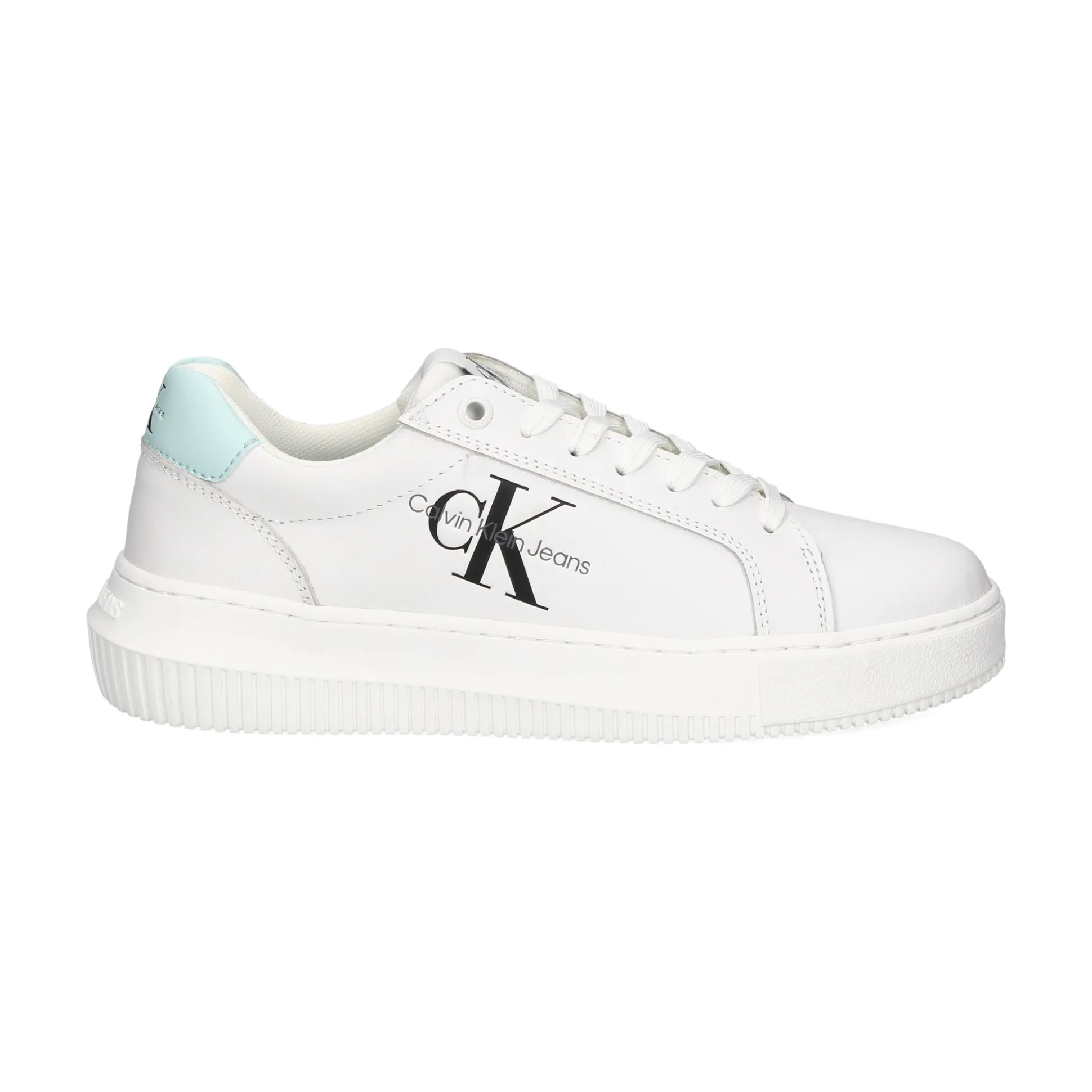 CALVIN KLEIN Zapatillas de Mujer YW0YW00823 WHITE/GREE-OLF