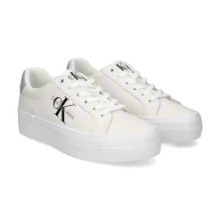 CALVIN KLEIN Zapatillas de Mujer YW0YW01474 0K9 WHITE/SILVE