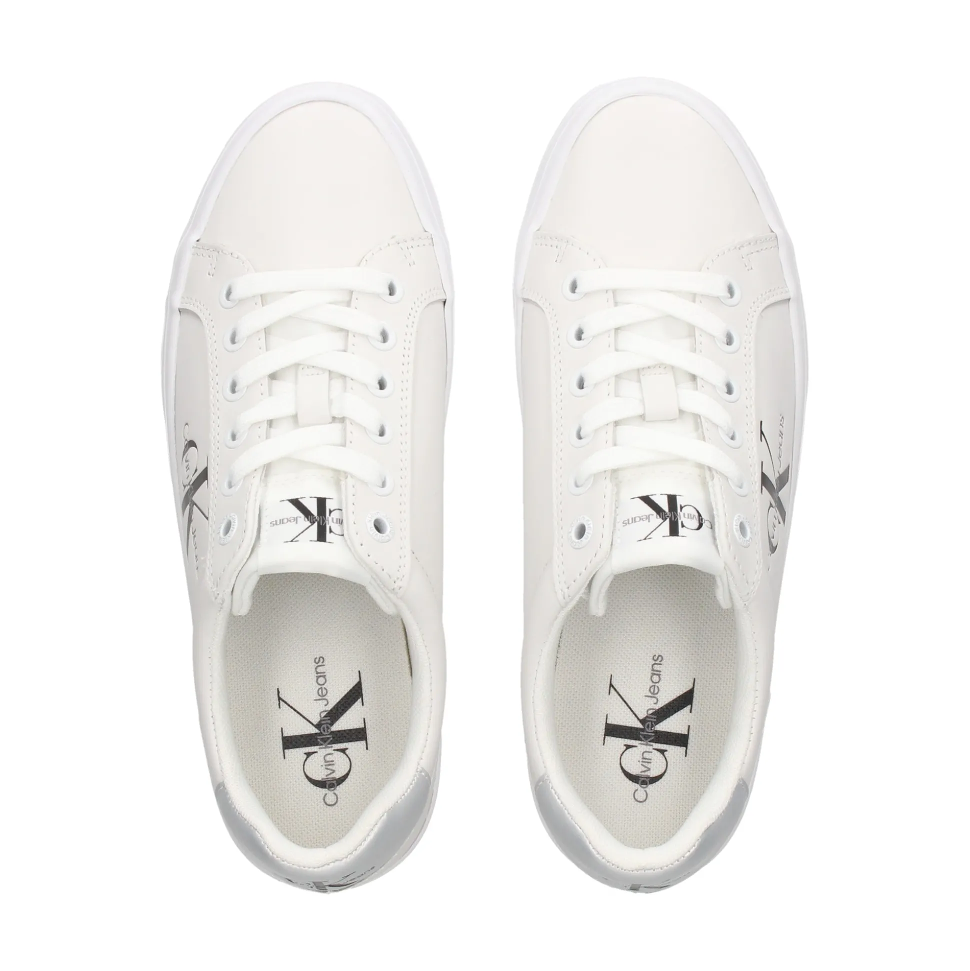 CALVIN KLEIN Zapatillas de Mujer YW0YW01474 0K9 WHITE/SILVE