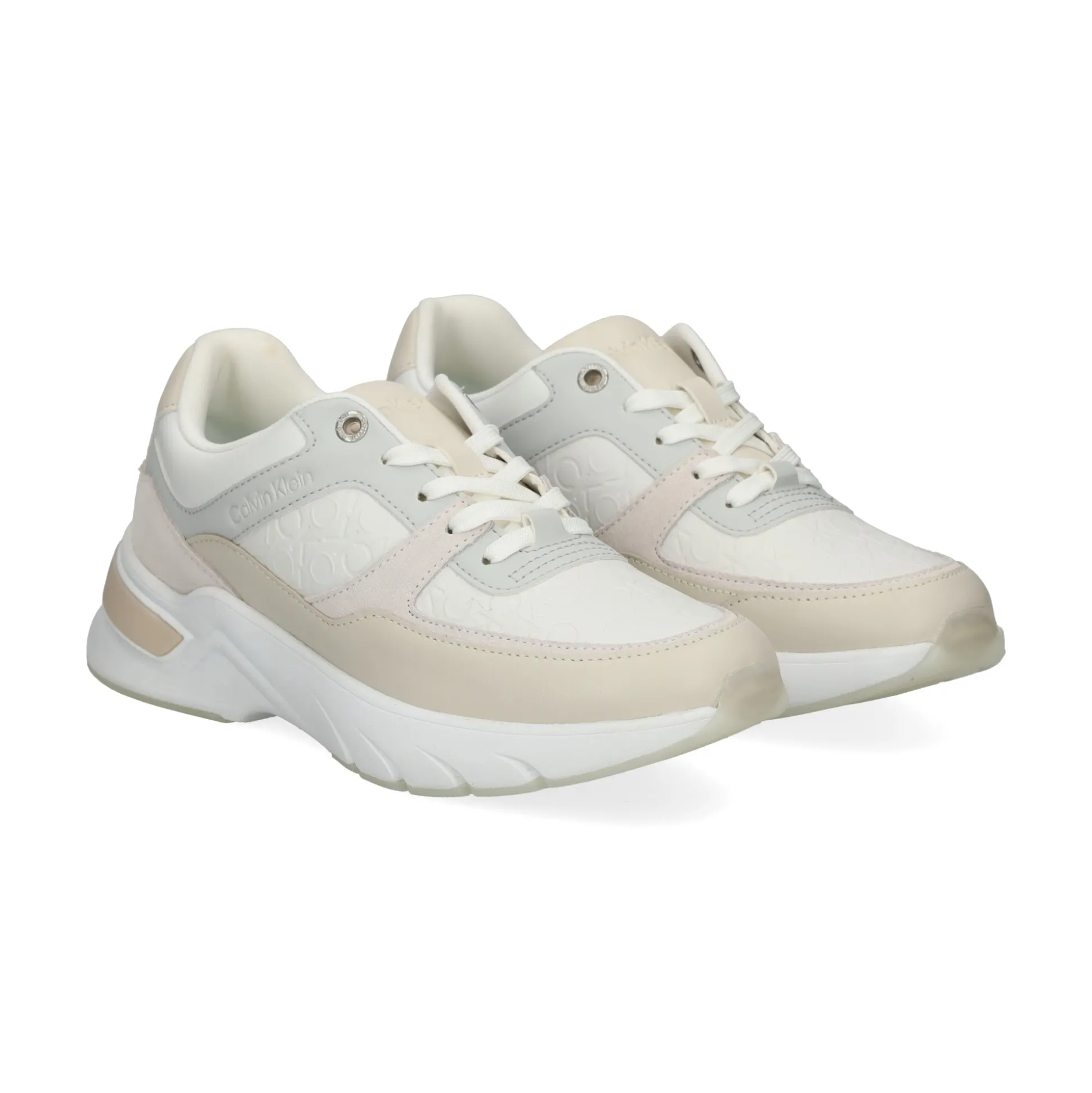CALVIN KLEIN Zapatillas de Mujer HW0HW01869 0F9 DK ECRU/WHI