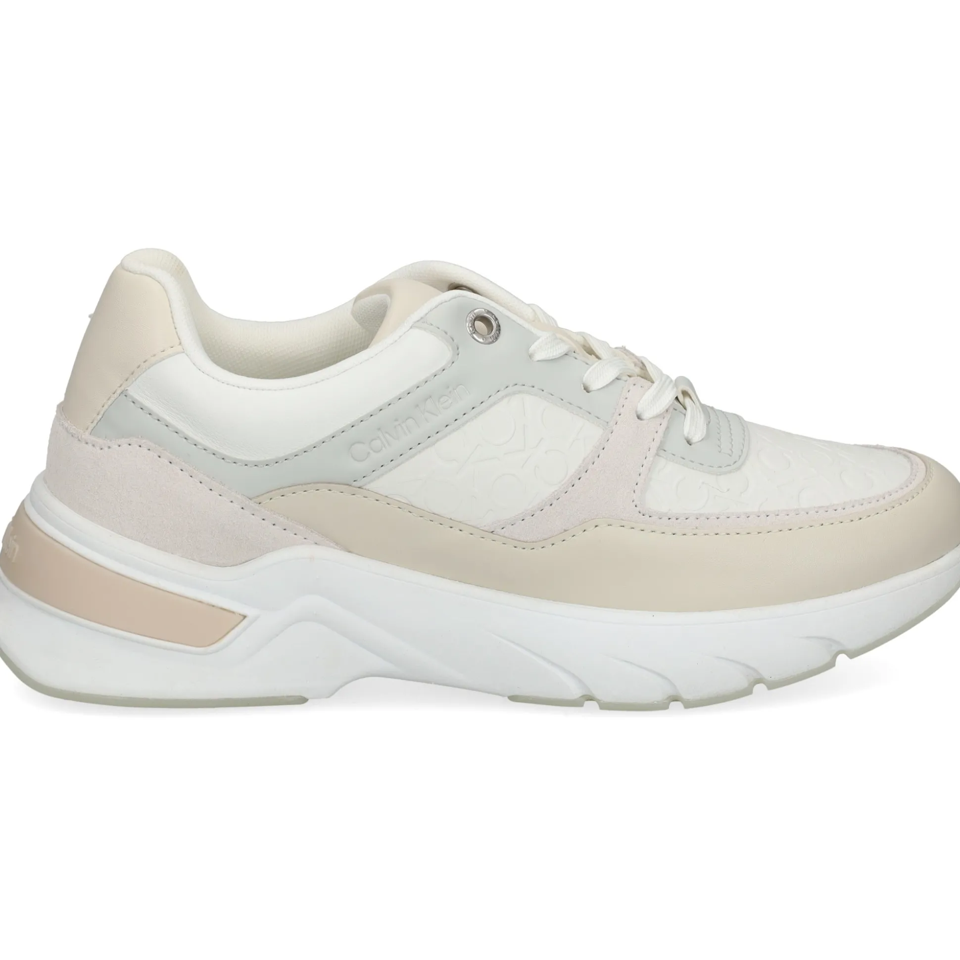 CALVIN KLEIN Zapatillas de Mujer HW0HW01869 0F9 DK ECRU/WHI