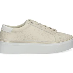 CALVIN KLEIN Zapatillas de Mujer HW0HW01670 0LD DK ECRU MON