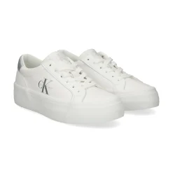 CALVIN KLEIN Zapatillas de Mujer YW0YW01877 02R BLANCO BRIL