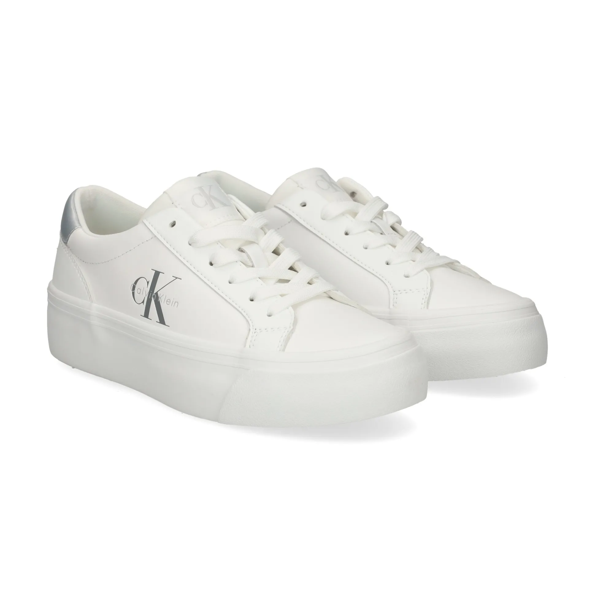 CALVIN KLEIN Zapatillas de Mujer YW0YW01877 02R BLANCO BRIL