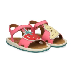 CAMPER Sandalias, chanclas y albarcas de niña K800671 002 Strawb-Bana