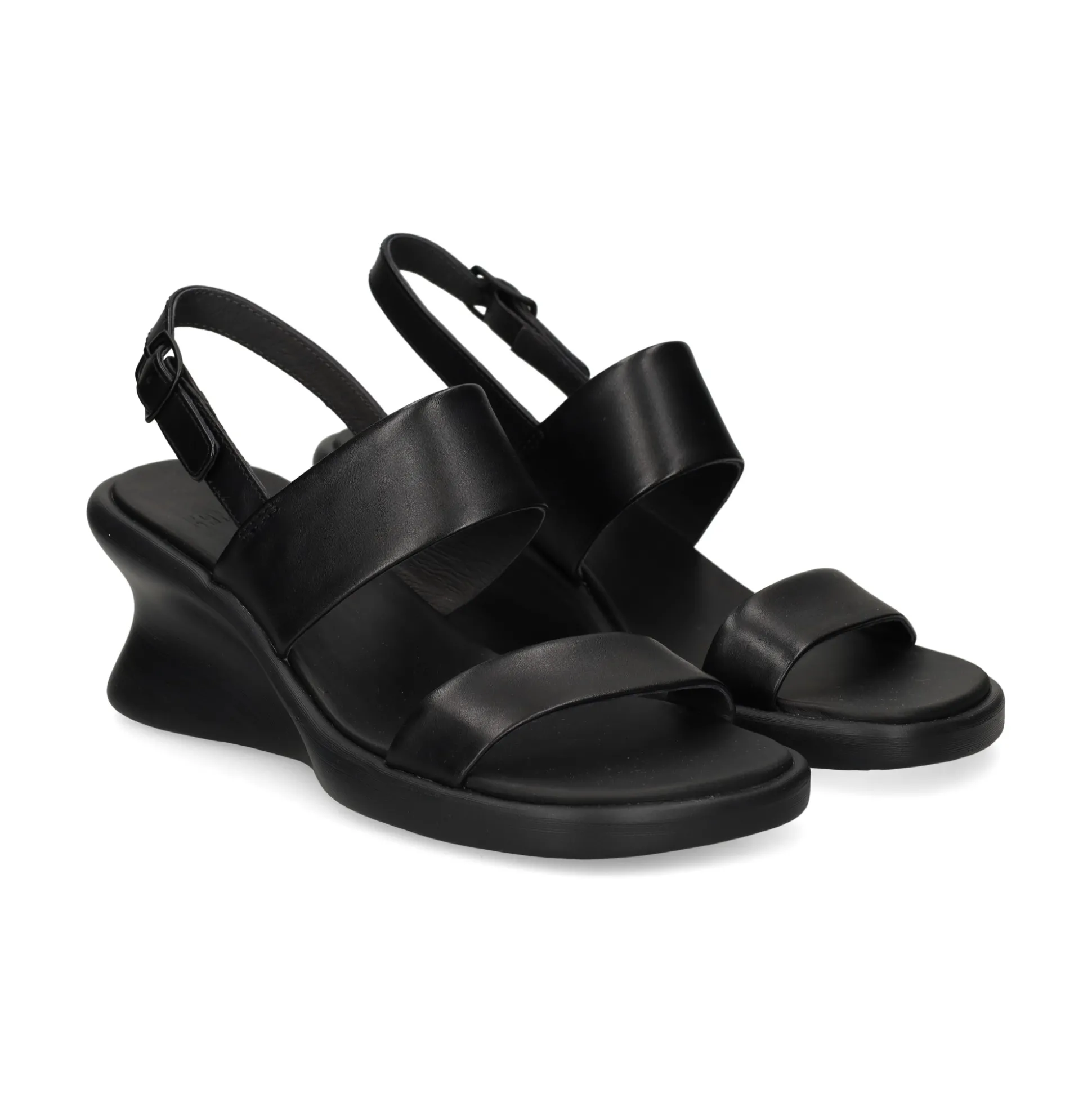 CAMPER Sandalias cuña de Mujer K201915 001 NEGRO