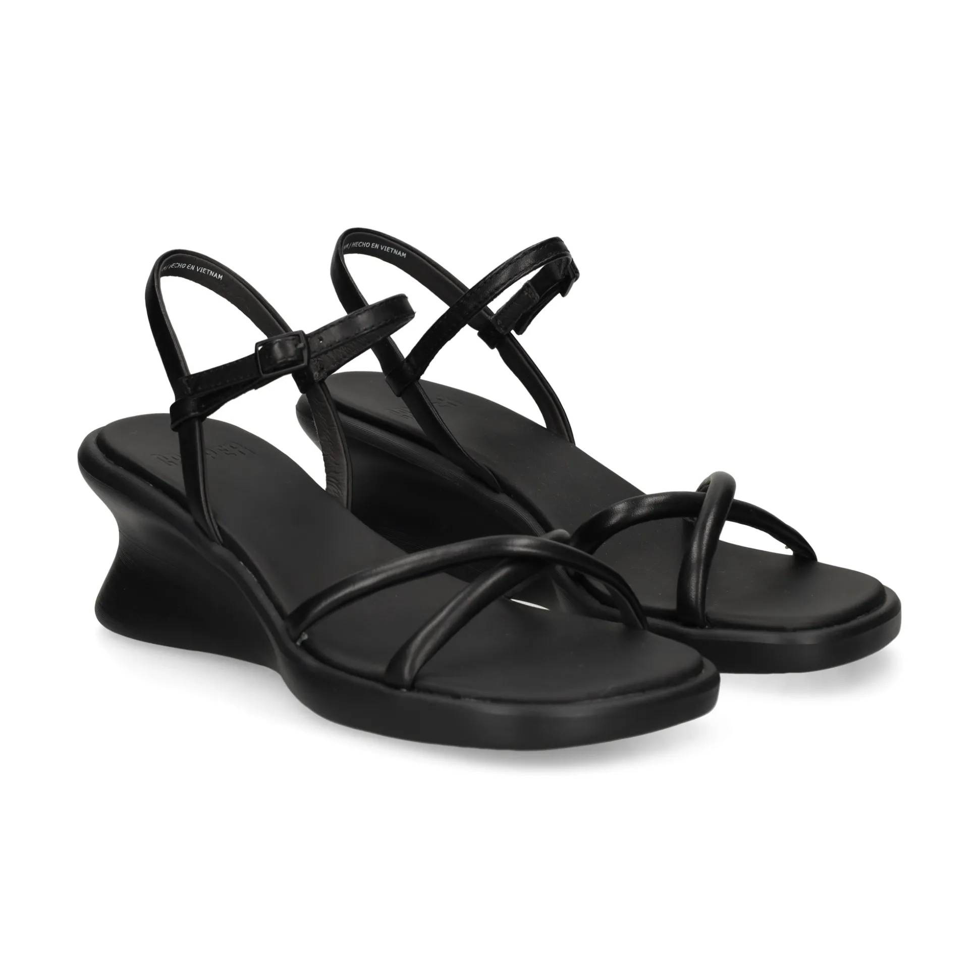 CAMPER Sandalias cuña de Mujer K201916 001 NEGRO