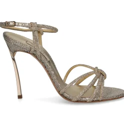 CASADEI Sandalias con tacón de Mujer 1L019Z100MC2151 B101 PLATINO