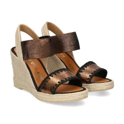 CASTELLER Sandalias cuña de Mujer 49-21-886 BRONCE
