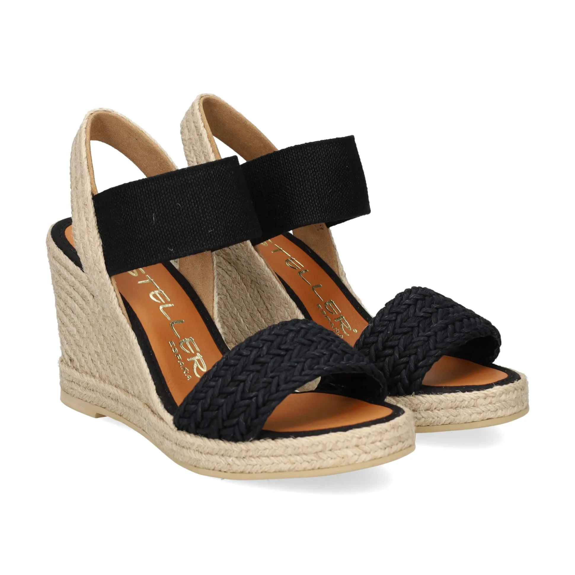 CASTELLER Sandalias cuña de Mujer 39-21-603 NEGRO
