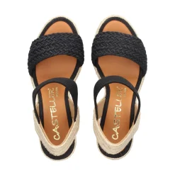CASTELLER Sandalias cuña de Mujer 39-21-603 NEGRO