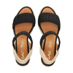 CASTELLER Sandalias cuña de Mujer 49-21-603 NEGRO