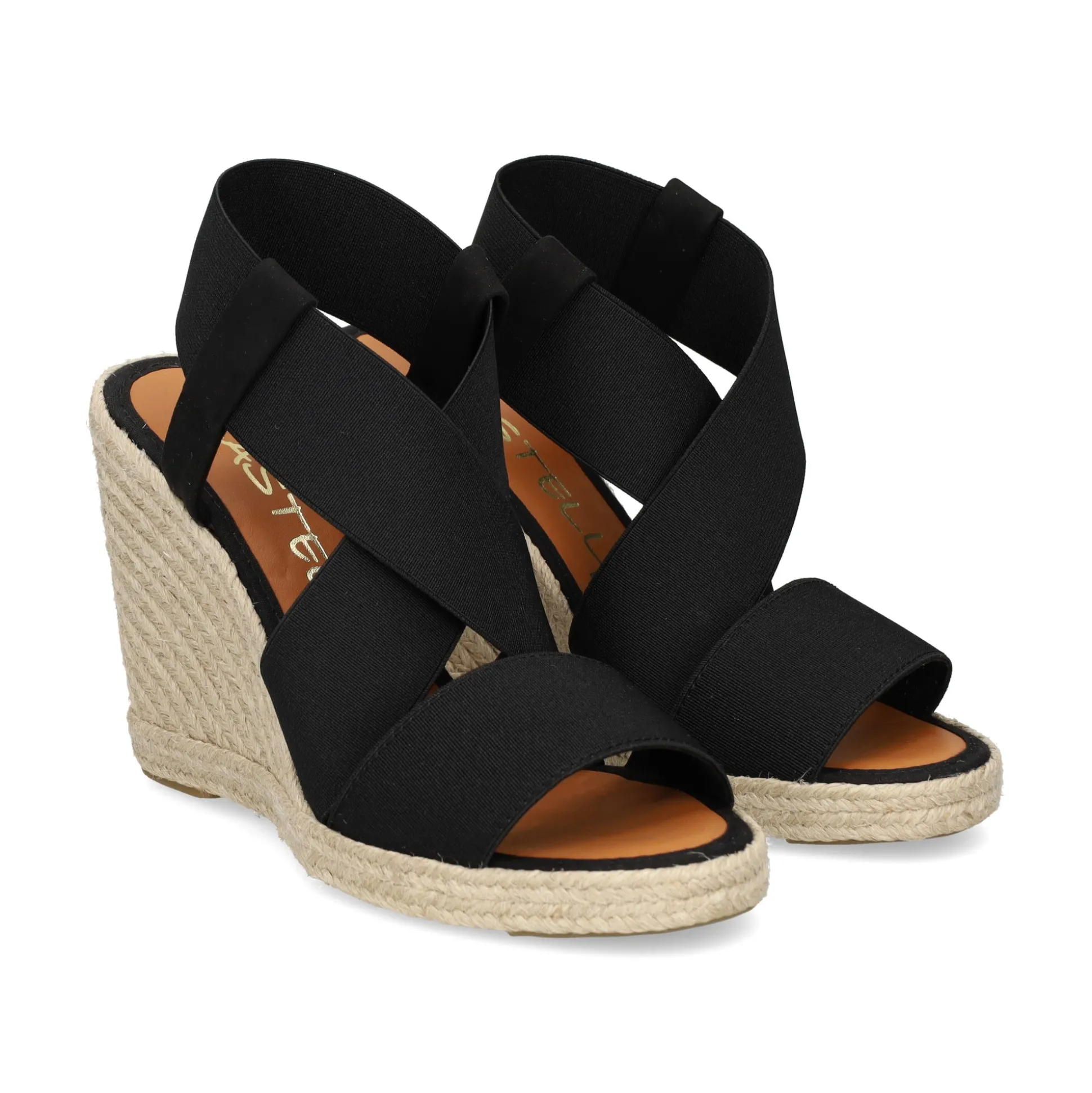 CASTELLER Sandalias cuña de Mujer 39-21-599 NEGRO