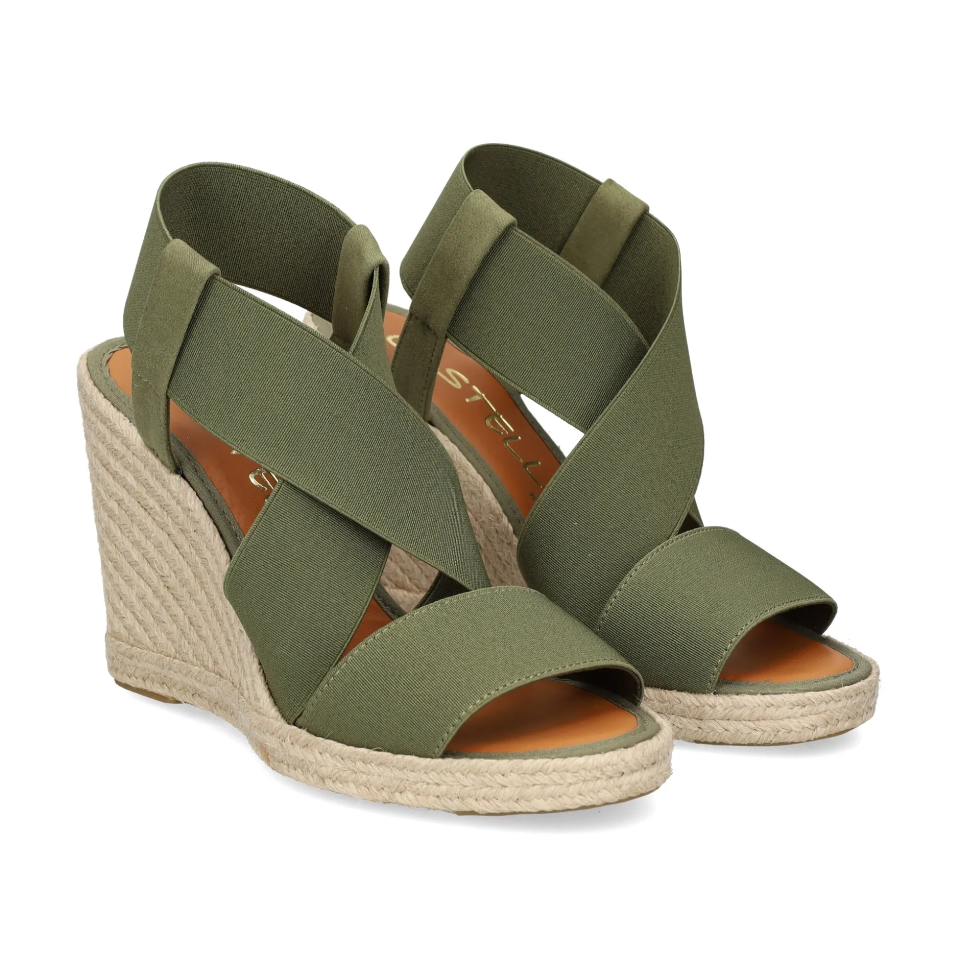 CASTELLER Sandalias cuña de Mujer 39-21-599 MILITAR