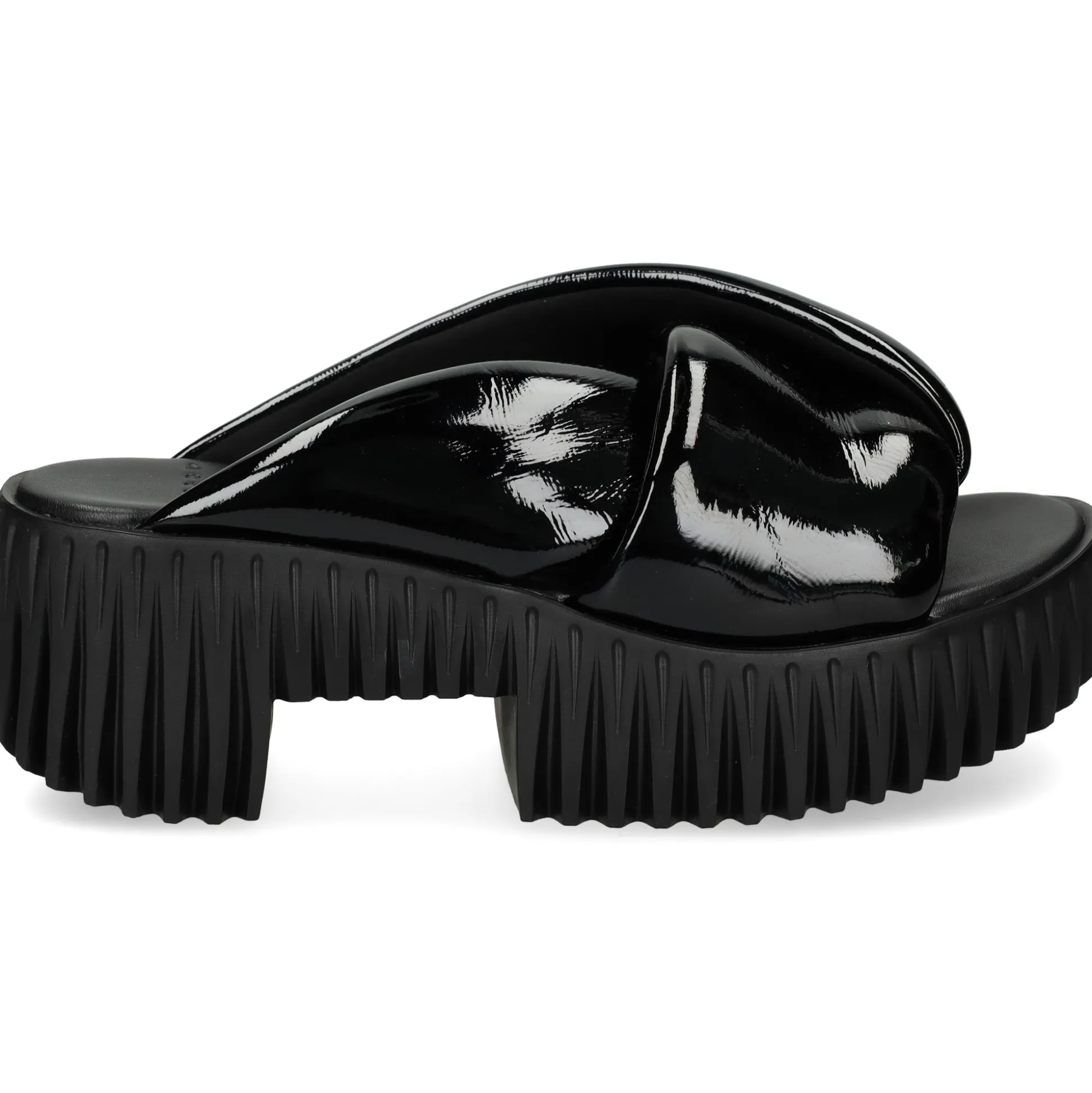 4CCCCEES Sandalias con plataforma de Mujer PLIA ANDA NEGRO