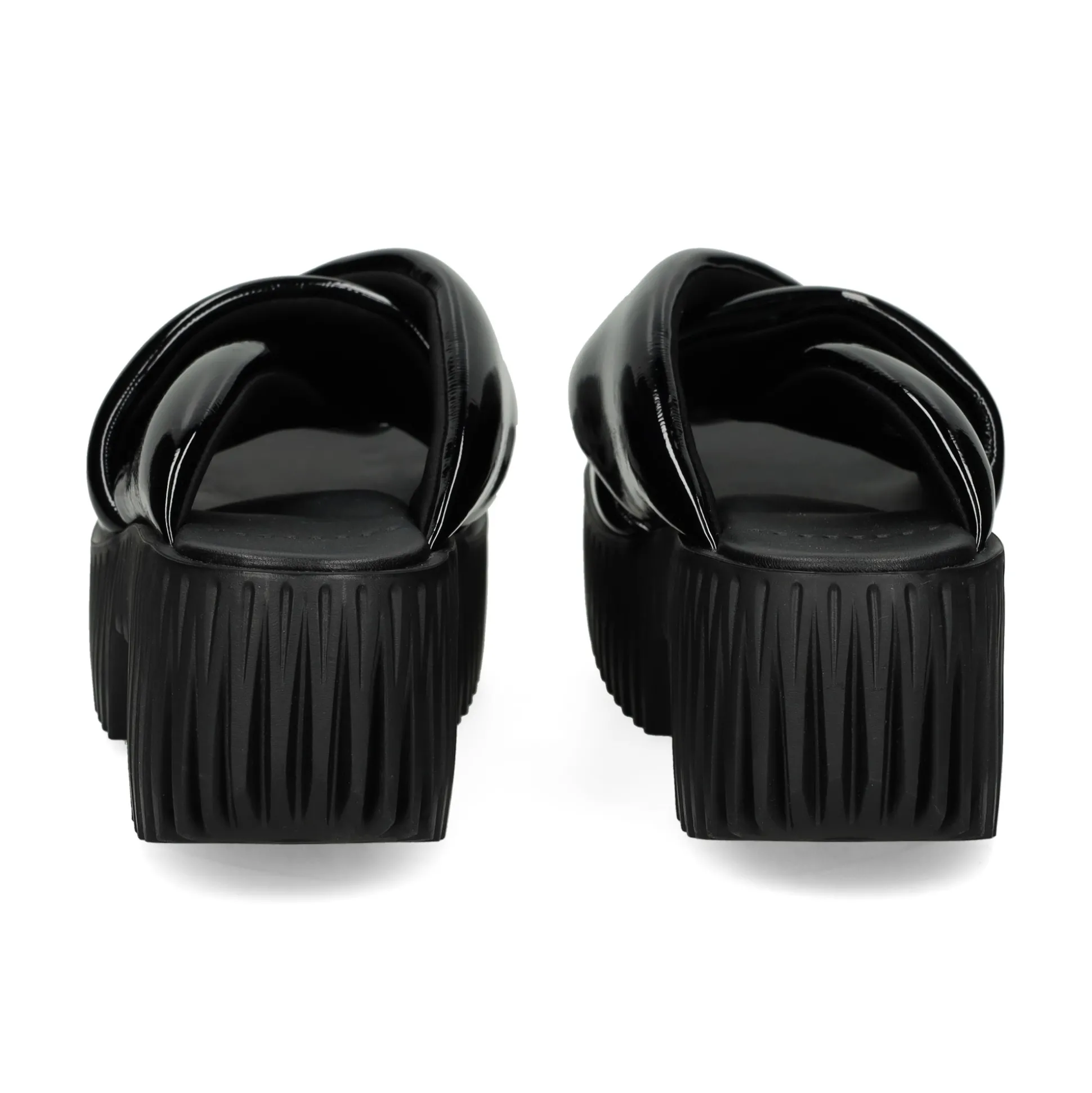 4CCCCEES Sandalias con plataforma de Mujer PLIA ANDA NEGRO