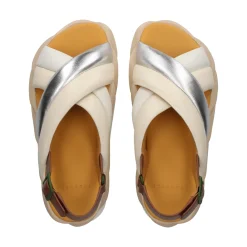 4CCCCEES Sandalias con plataforma de Mujer MELLOW MELA CREAM