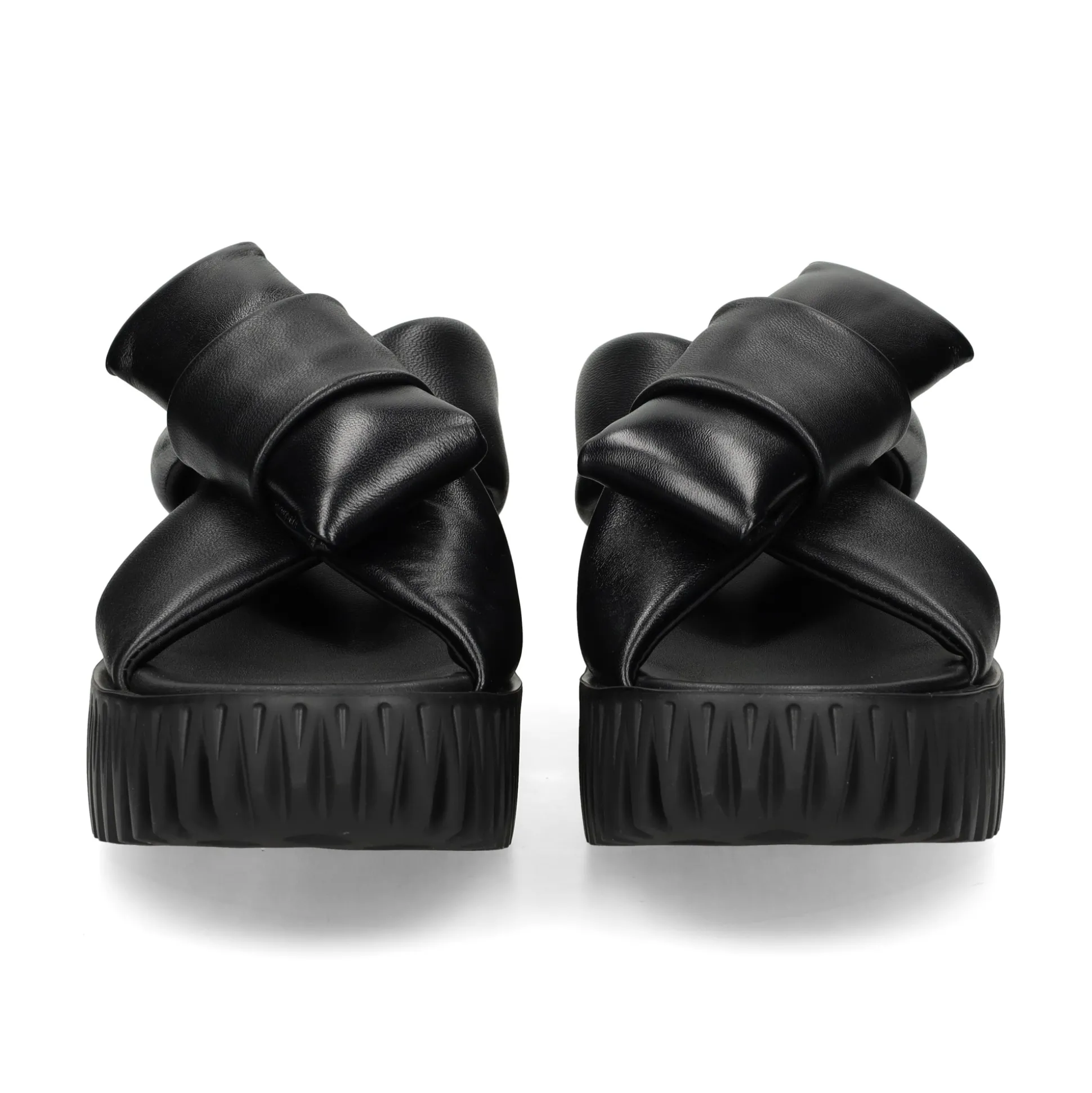 4CCCCEES Sandalias con plataforma de Mujer PLIA BOW NEGRO