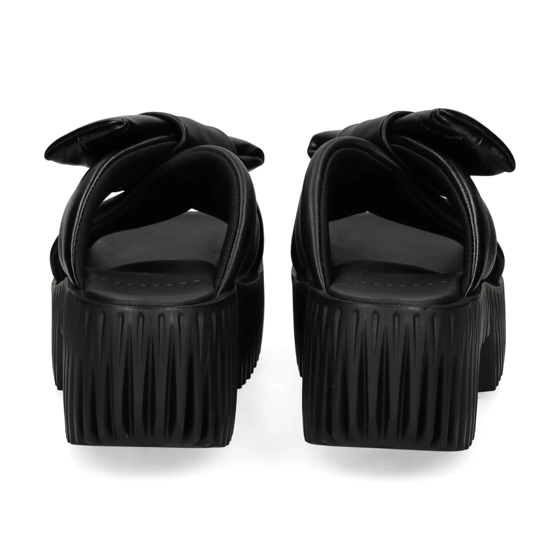 4CCCCEES Sandalias con plataforma de Mujer PLIA BOW NEGRO