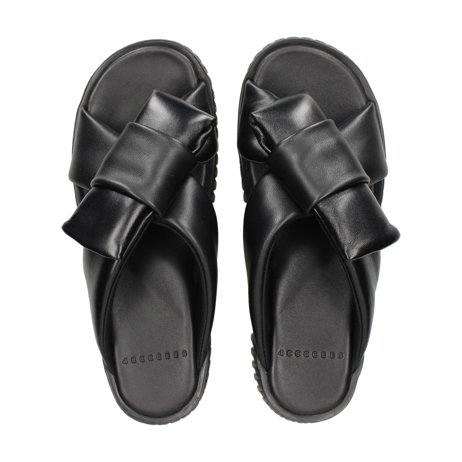 4CCCCEES Sandalias con plataforma de Mujer PLIA BOW NEGRO