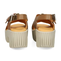 4CCCCEES Sandalias con plataforma de Mujer PLIA JUNO TAUPE
