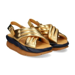 4CCCCEES Sandalias con plataforma de Mujer MELLOW MANA ORO
