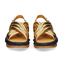 4CCCCEES Sandalias con plataforma de Mujer MELLOW MANA ORO