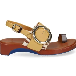 4CCCCEES Sandalias con plataforma de Mujer FOLLIN TORUS ZEBRA MIX