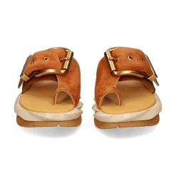 4CCCCEES Sandalias con plataforma de Mujer MELLOW GLOW SOFT BROWN