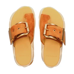 4CCCCEES Sandalias con plataforma de Mujer MELLOW GLOW SOFT BROWN