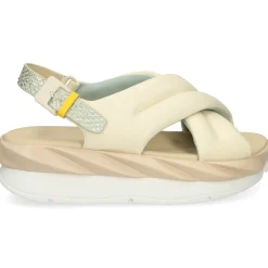 4CCCCEES Sandalias con plataforma de Mujer MELLOW MOA MARFIL