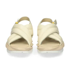 4CCCCEES Sandalias con plataforma de Mujer MELLOW MOA MARFIL