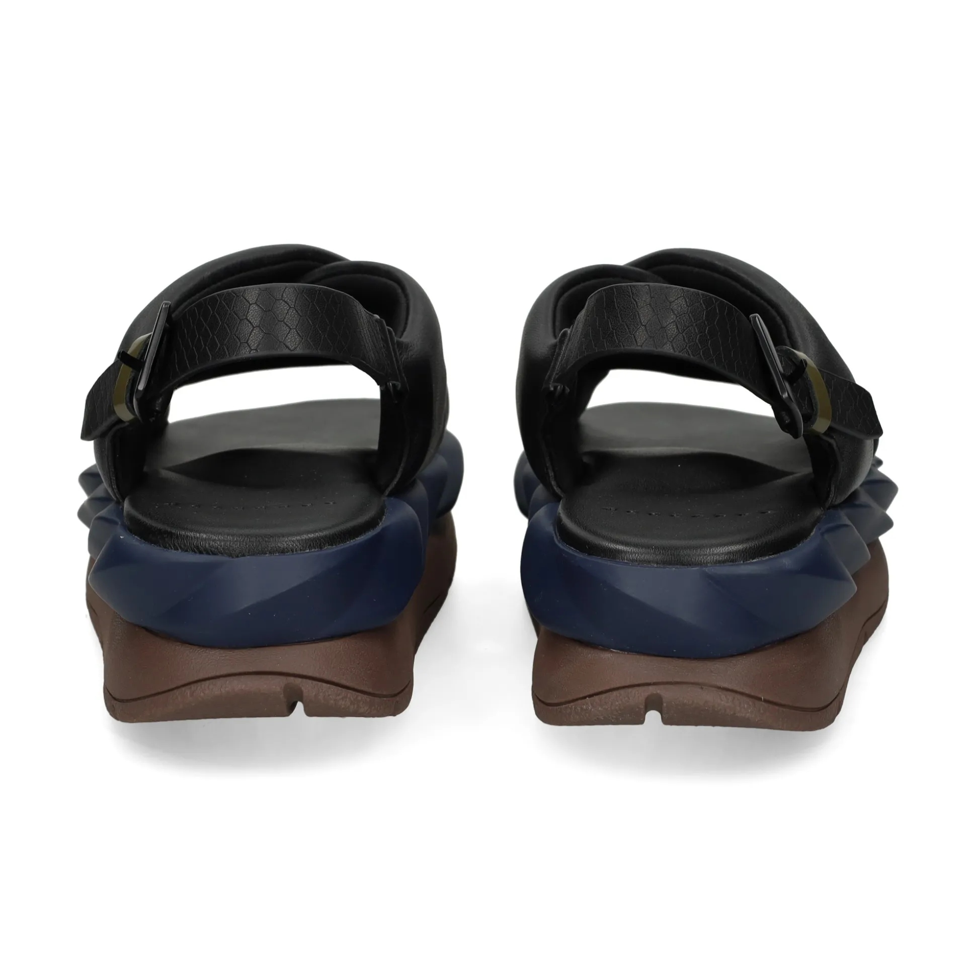 4CCCCEES Sandalias con plataforma de Mujer MELLOW MANA NEGRO