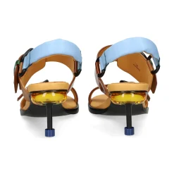 4CCCCEES Sandalias con tacón de Mujer OSHA LINE MARRON