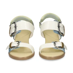 4CCCCEES Sandalias con tacón de Mujer OSHA LINE BLANCO