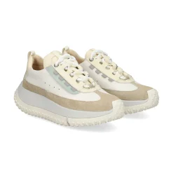 4CCCCEES Zapatillas de Mujer KAPOK PINTO BLANCO