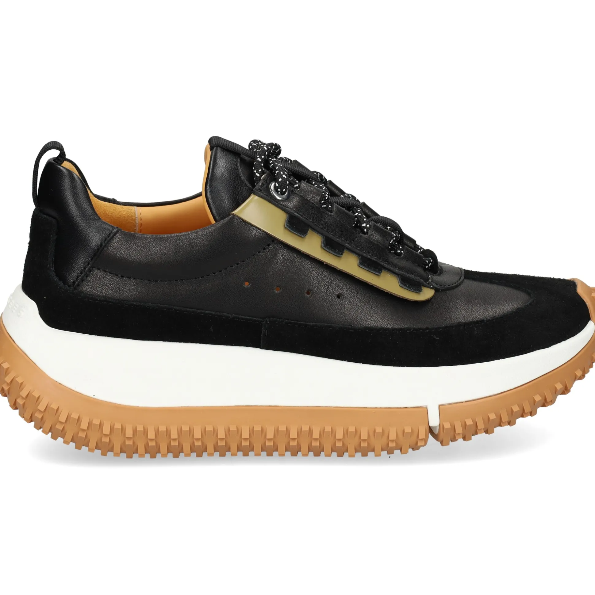 4CCCCEES Zapatillas de Mujer KAPOK PINTO NEGRO