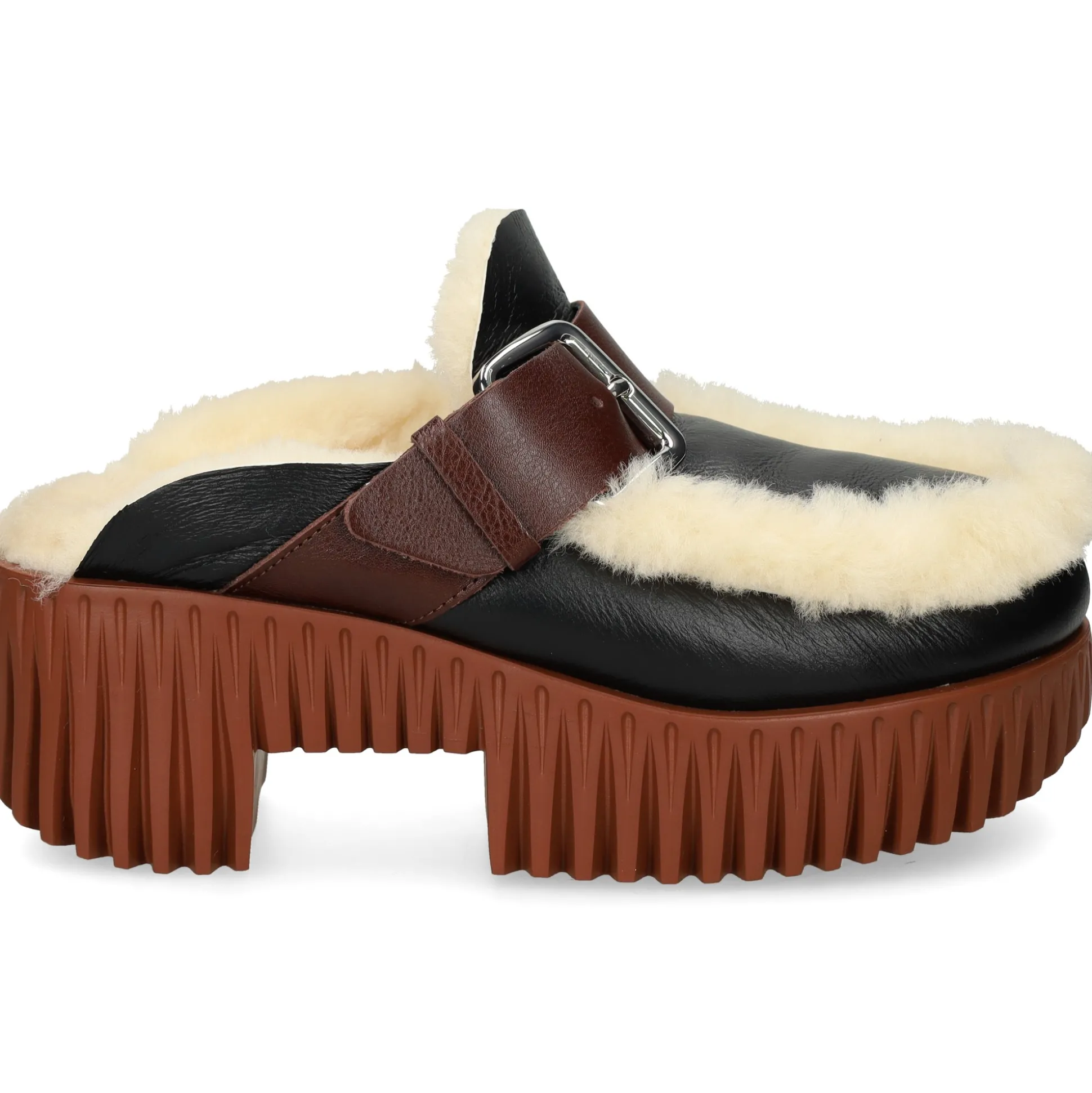 4CCCCEES Zuecos de Mujer PLIA AMBER OREO