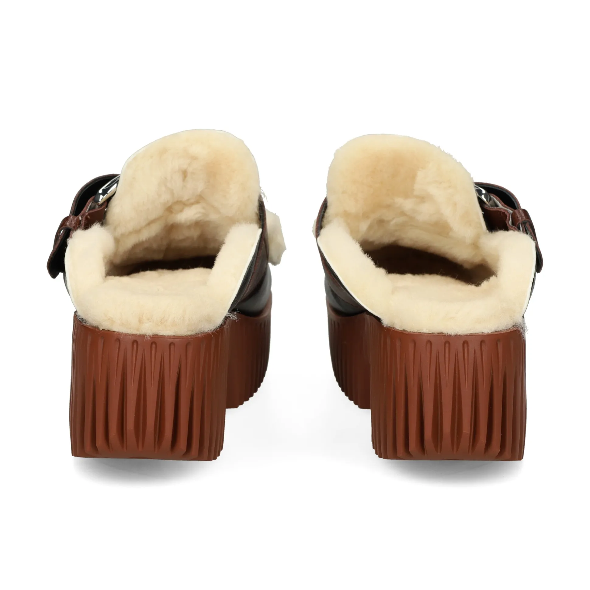 4CCCCEES Zuecos de Mujer PLIA AMBER OREO