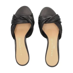 CHANTAL Sandalias con tacón de Mujer 2612 NEGRO