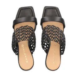 CHANTAL Sandalias con tacón de Mujer 2619 NEGRO