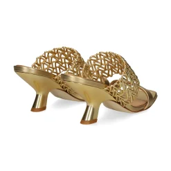 CHANTAL Sandalias con tacón de Mujer 2619 ORO