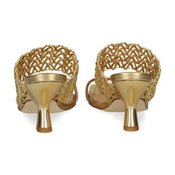 CHANTAL Sandalias con tacón de Mujer 2619 ORO