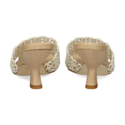 CHANTAL Sandalias con tacón de Mujer 2309 MILK