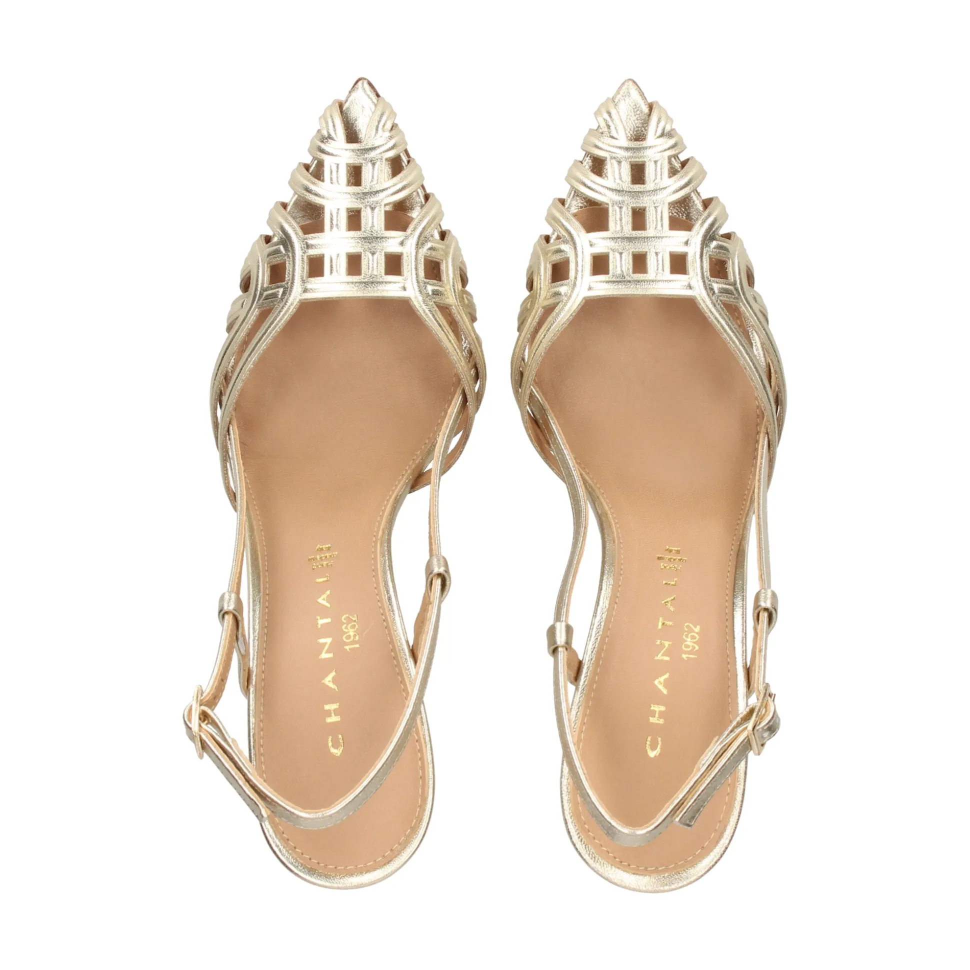CHANTAL Zapatos de tacón alto 1987 PLATINO